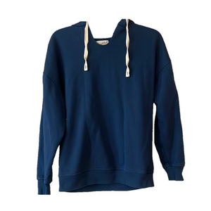 universal threads Navy Blue Hoodie sweatshirt with Cream Drawstrings